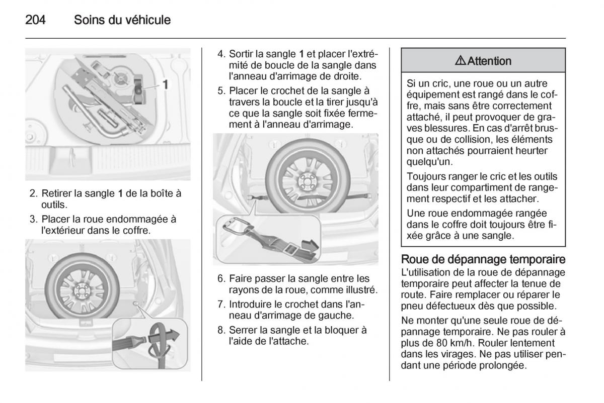 Opel Adam manuel du proprietaire / page 206