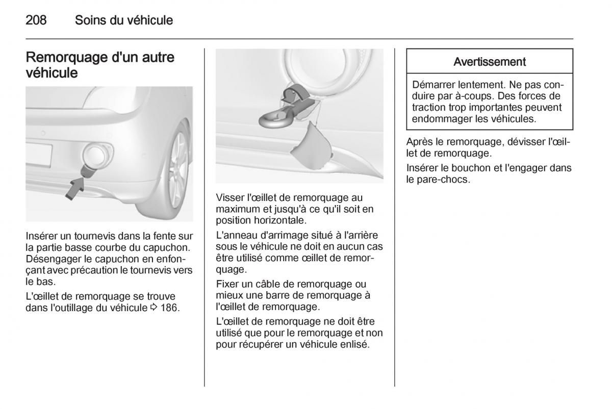 Opel Adam manuel du proprietaire / page 210