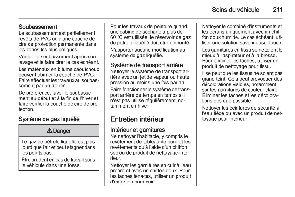 Opel Adam manuel du proprietaire / page 213