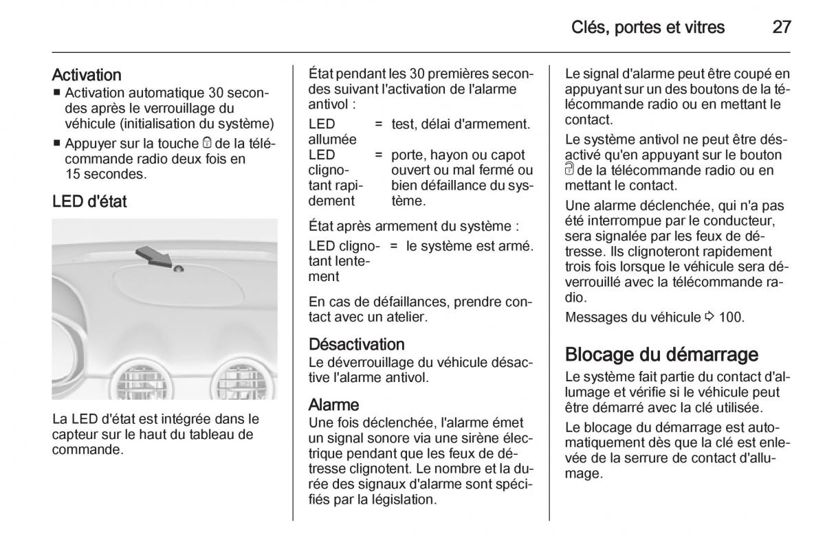 Opel Adam manuel du proprietaire / page 29