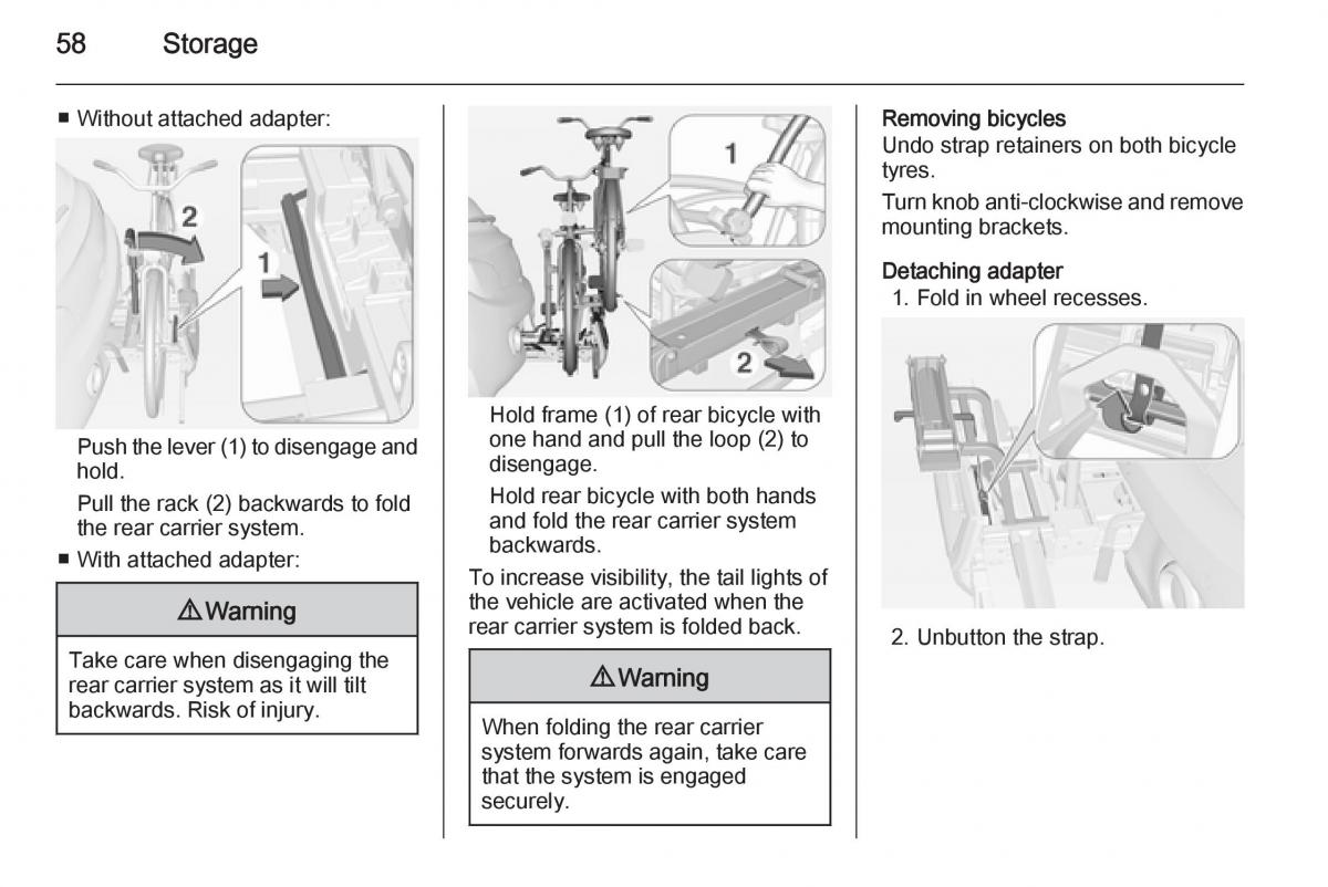 Opel Adam owners manual / page 60