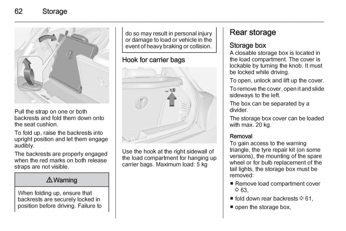 Opel Adam owners manual / page 64