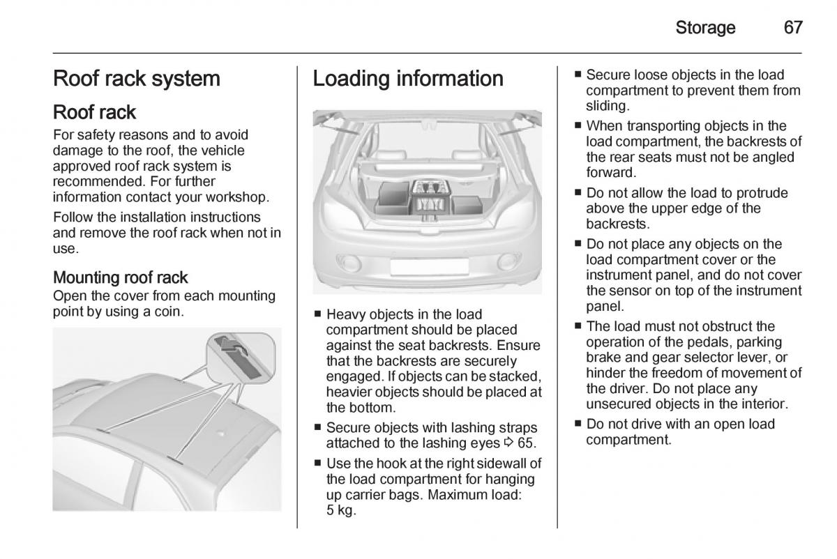 Opel Adam owners manual / page 69