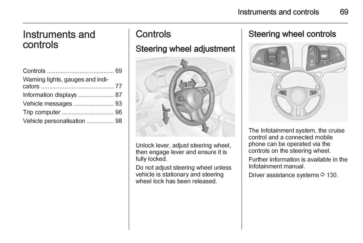 Opel Adam owners manual / page 71