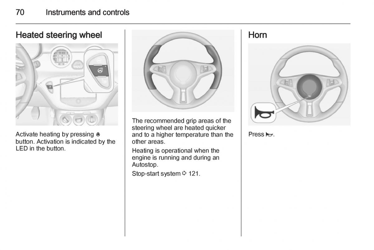 Opel Adam owners manual / page 72