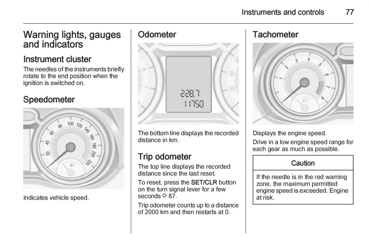 Opel Adam owners manual / page 79