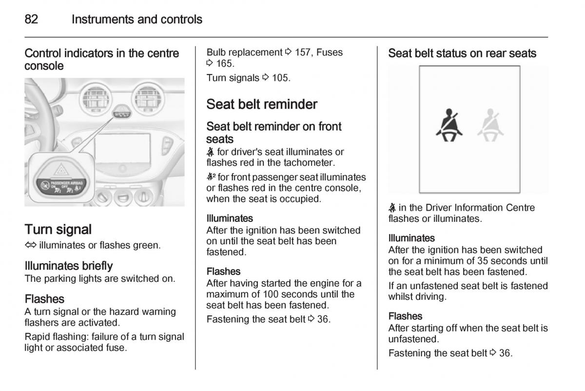 Opel Adam owners manual / page 84