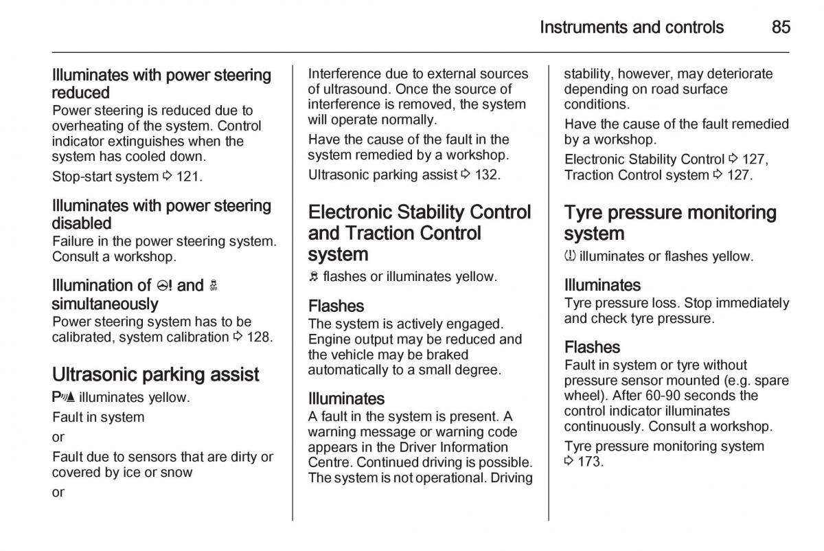 Opel Adam owners manual / page 87