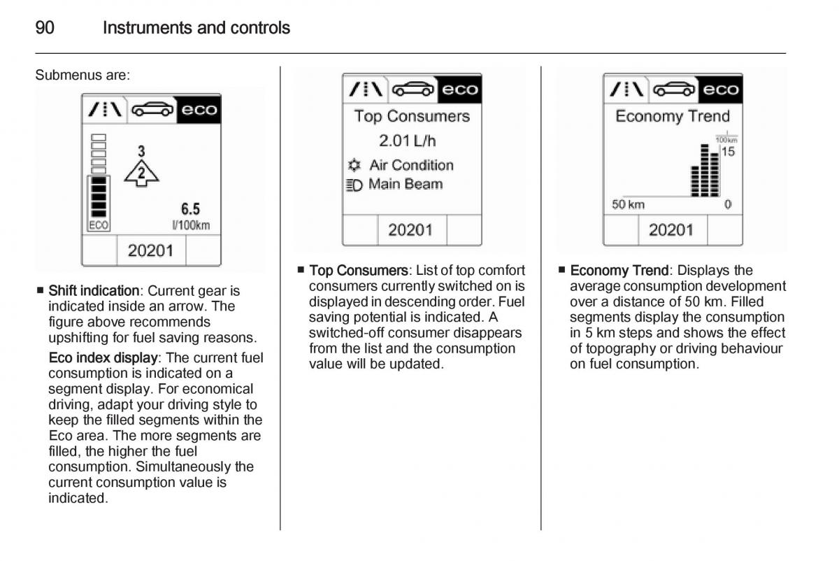 Opel Adam owners manual / page 92