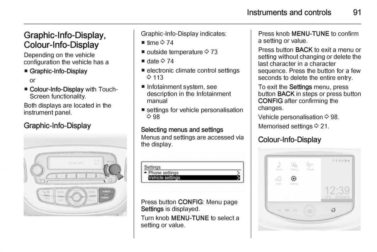 Opel Adam owners manual / page 93