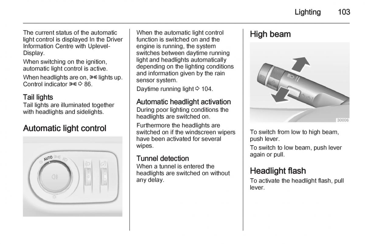 Opel Adam owners manual / page 105