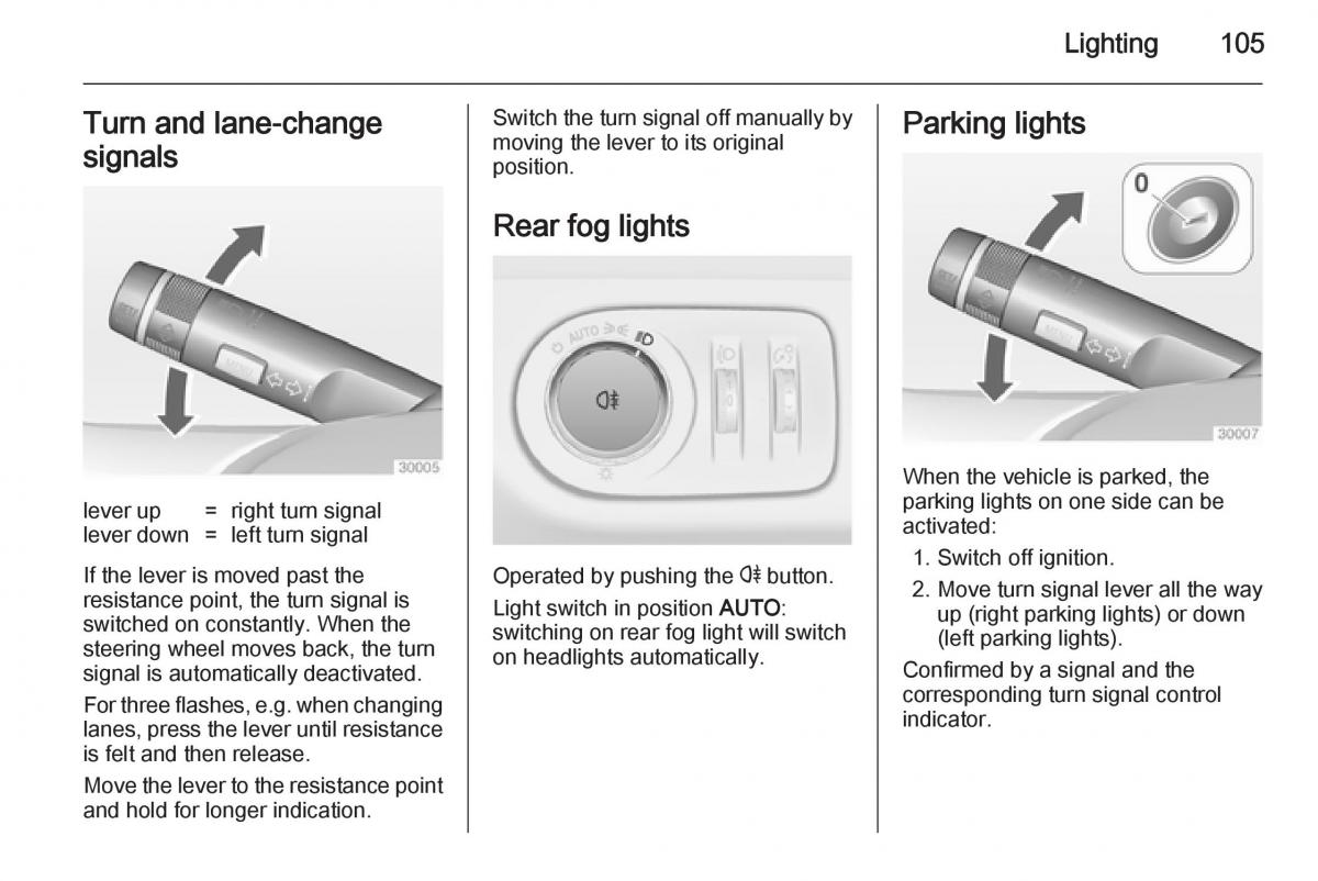 Opel Adam owners manual / page 107