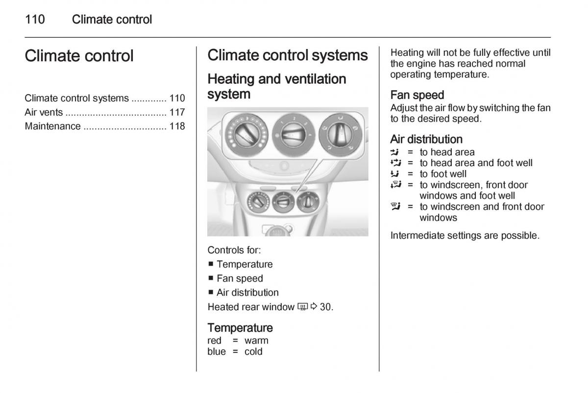 Opel Adam owners manual / page 112