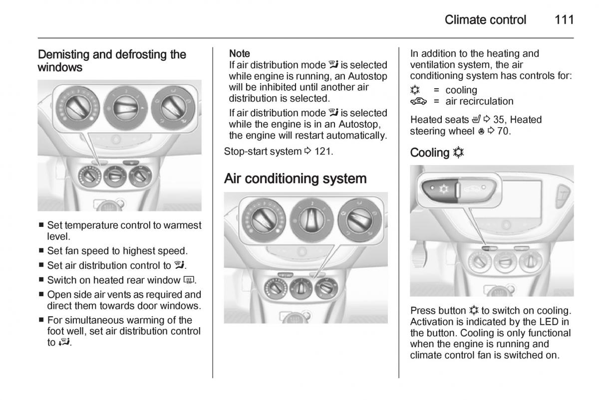 Opel Adam owners manual / page 113