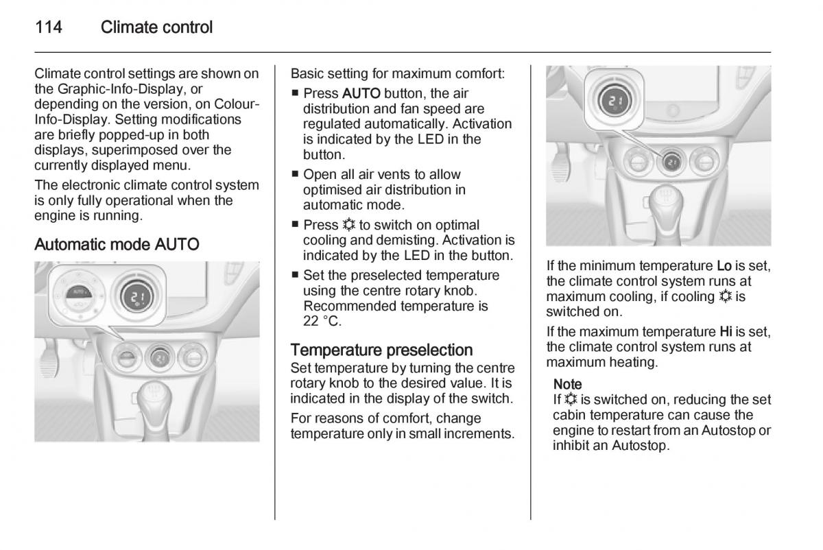 Opel Adam owners manual / page 116