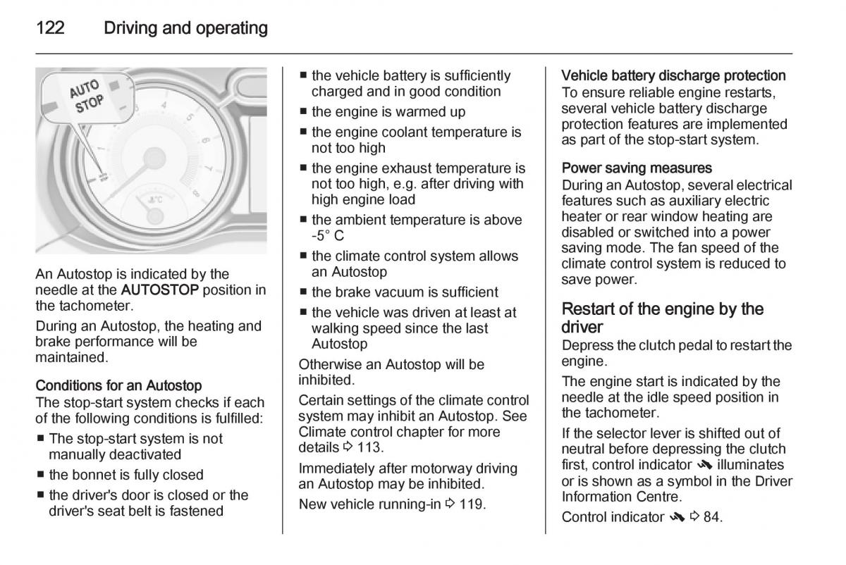 Opel Adam owners manual / page 124