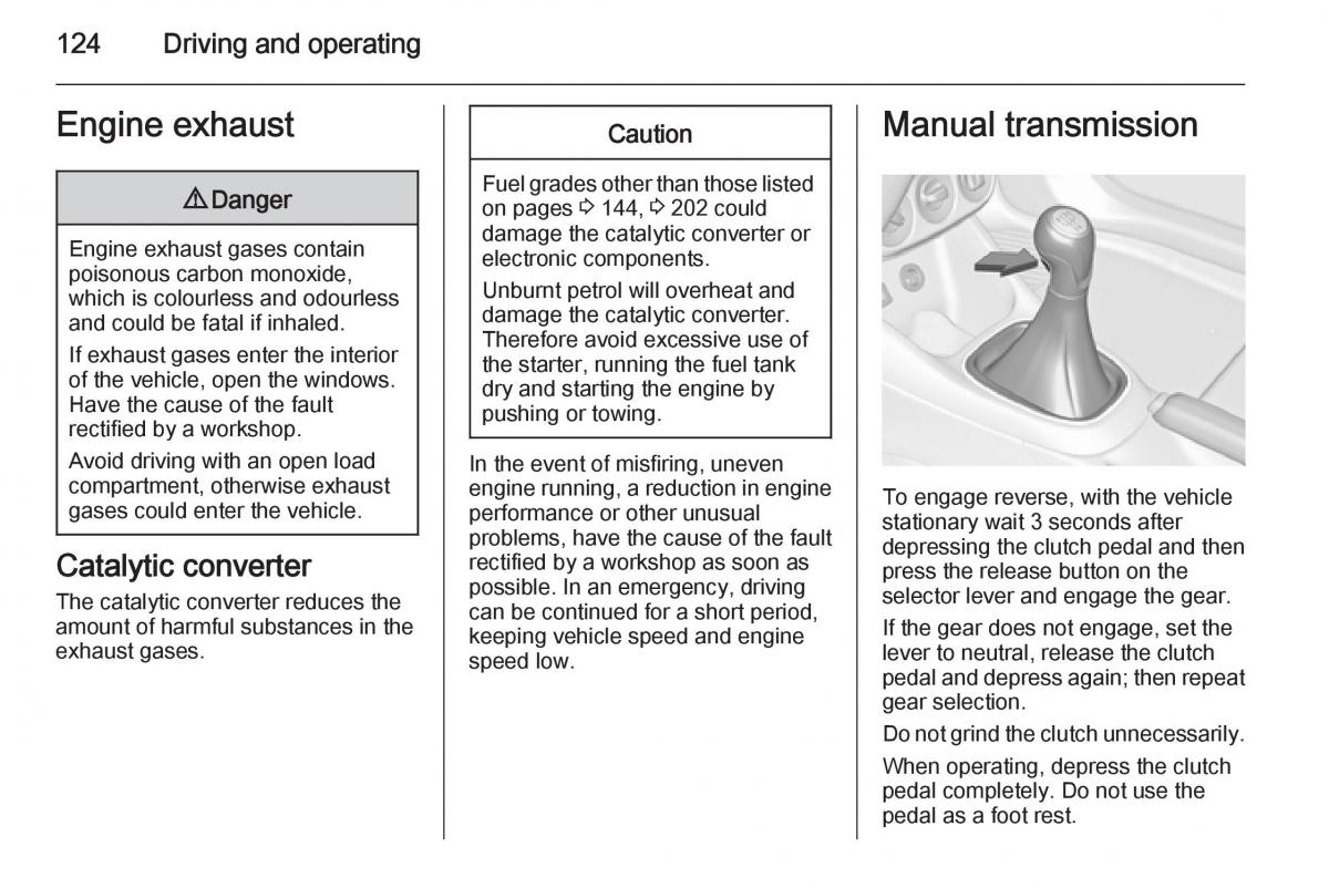 Opel Adam owners manual / page 126