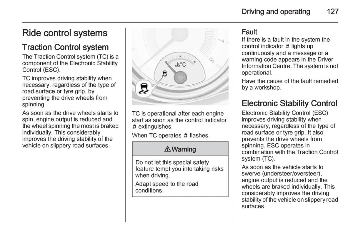 Opel Adam owners manual / page 129