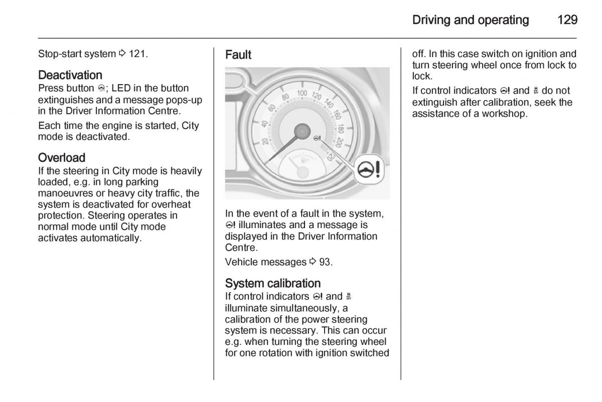 Opel Adam owners manual / page 131