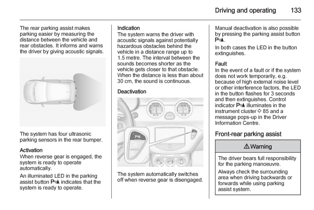 Opel Adam owners manual / page 135