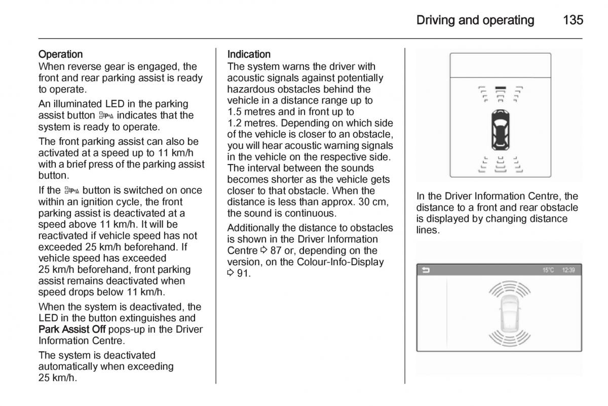 Opel Adam owners manual / page 137