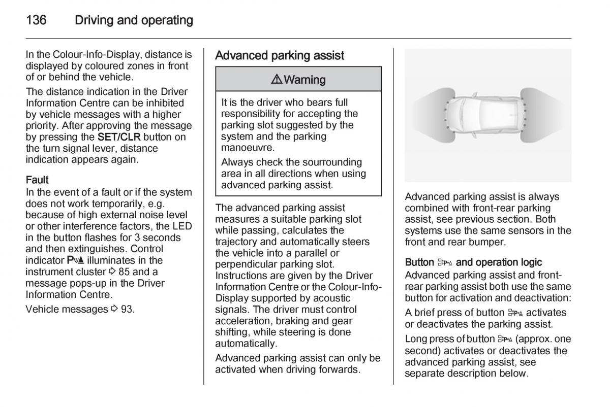 Opel Adam owners manual / page 138