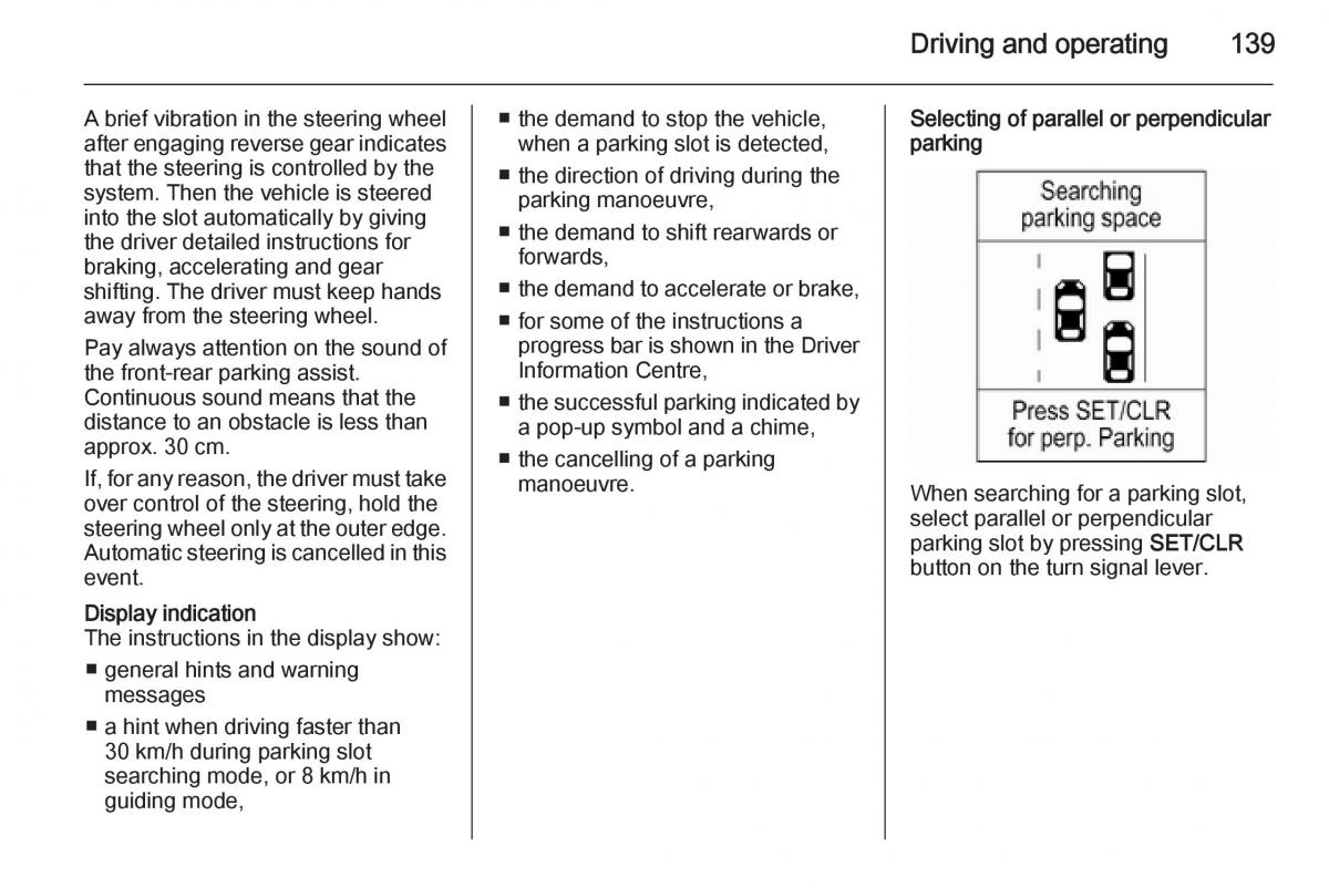 Opel Adam owners manual / page 141