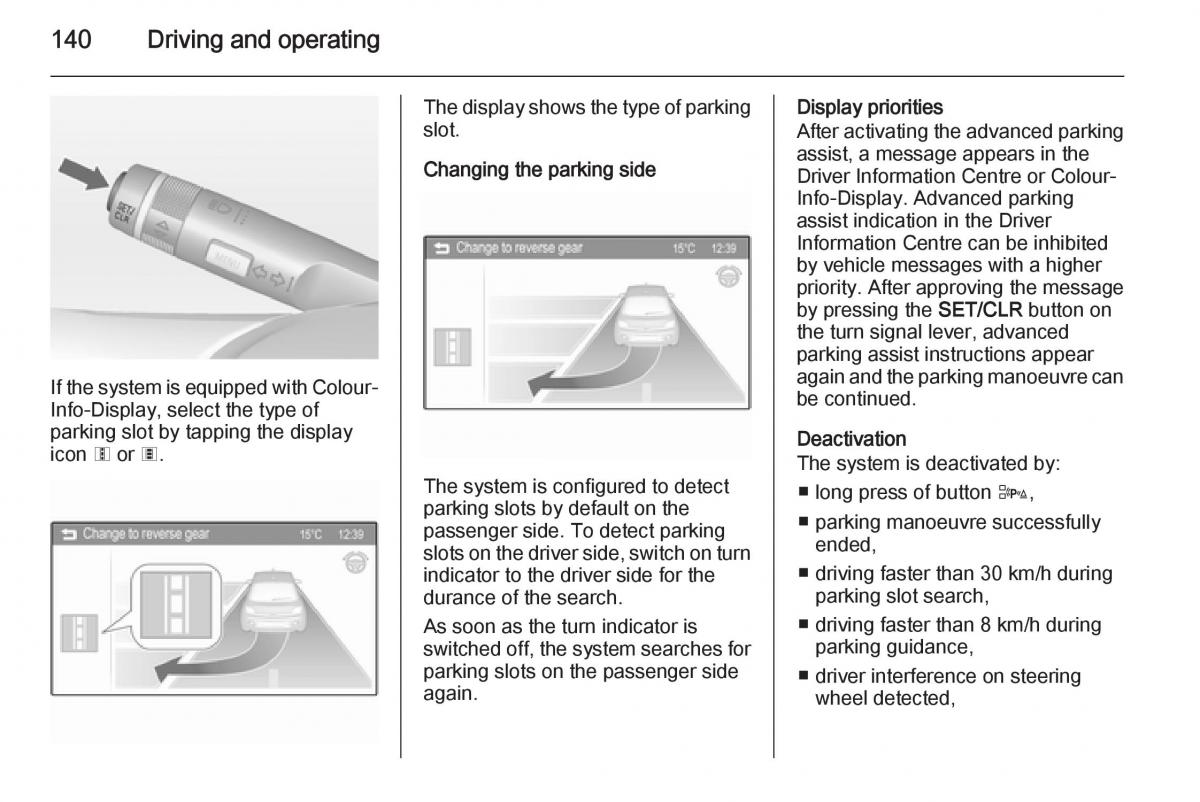 Opel Adam owners manual / page 142