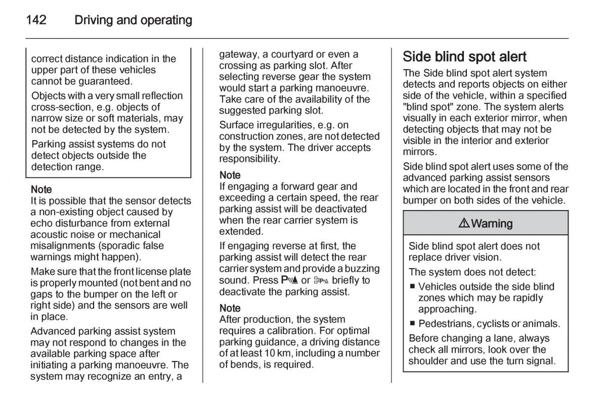 Opel Adam owners manual / page 144