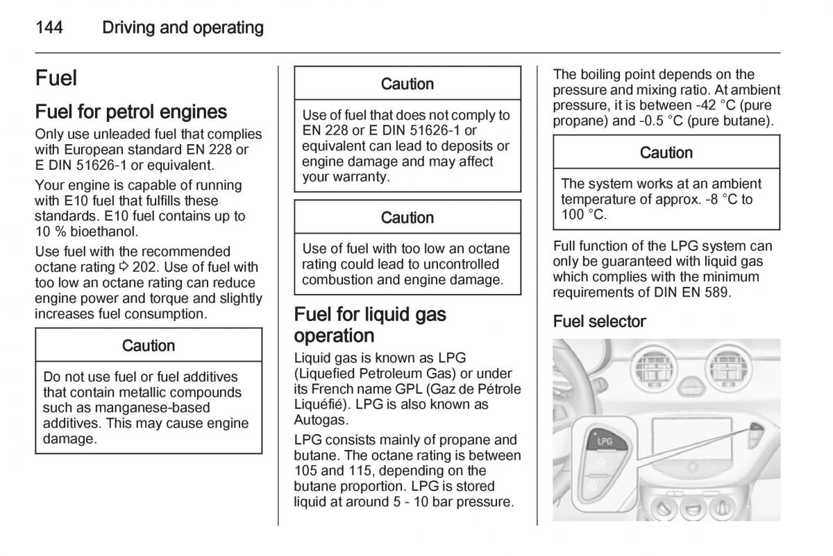 Opel Adam owners manual / page 146