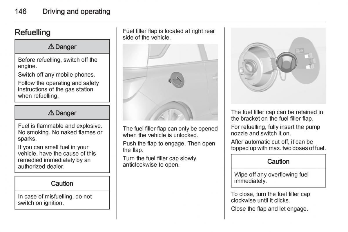 Opel Adam owners manual / page 148