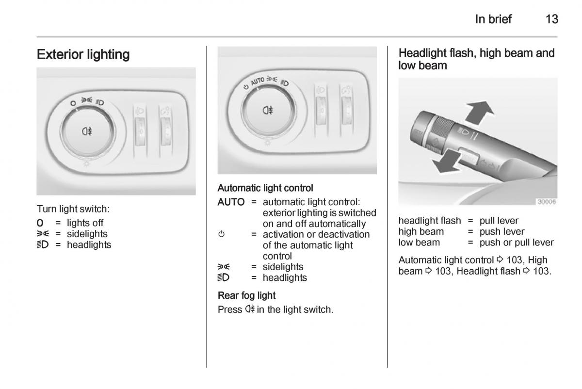 Opel Adam owners manual / page 15