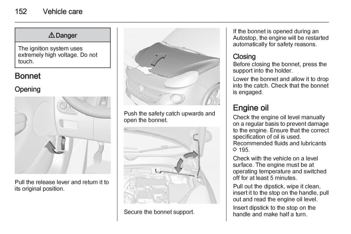 Opel Adam owners manual / page 154