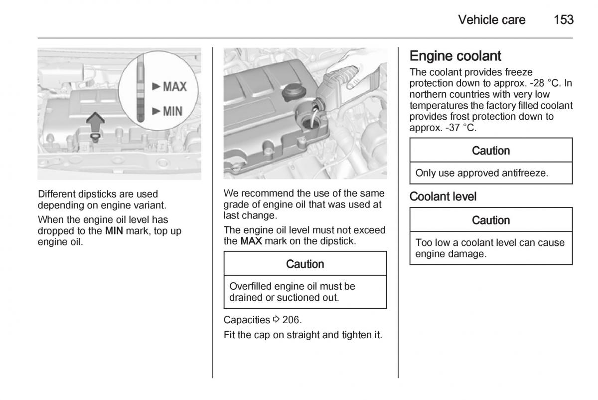 Opel Adam owners manual / page 155