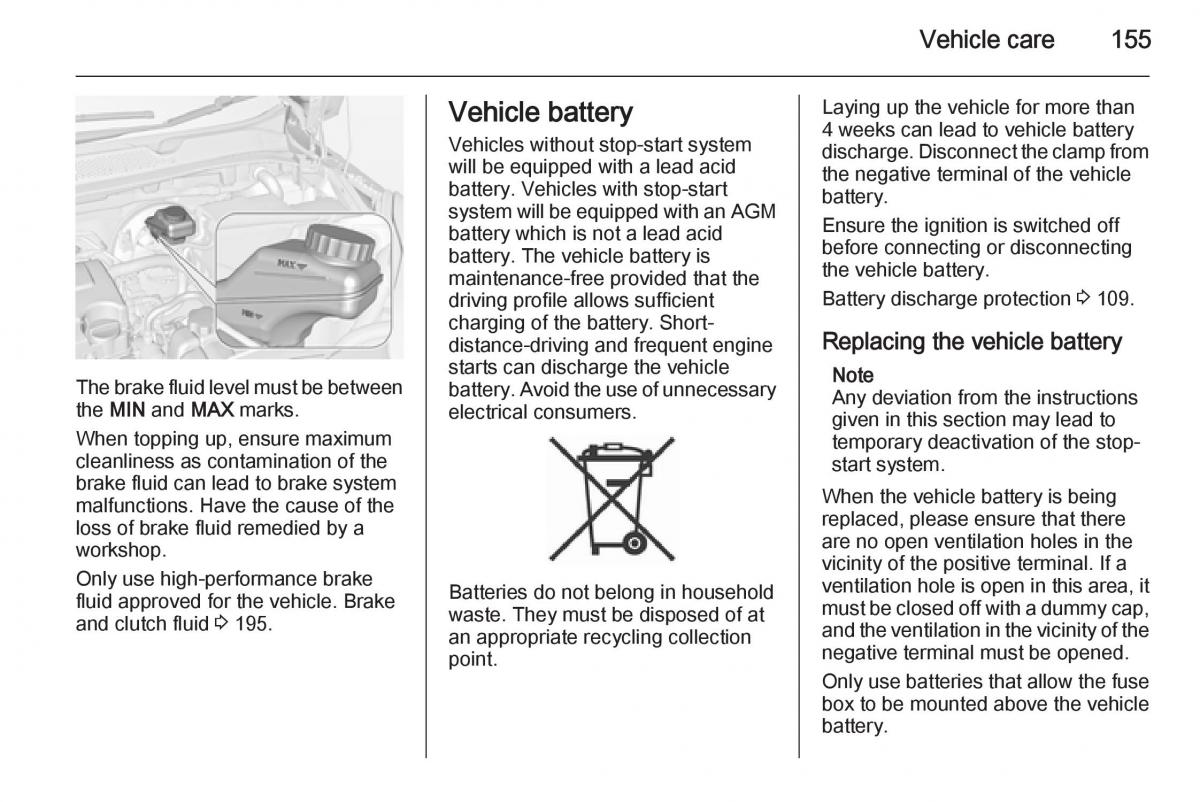 Opel Adam owners manual / page 157