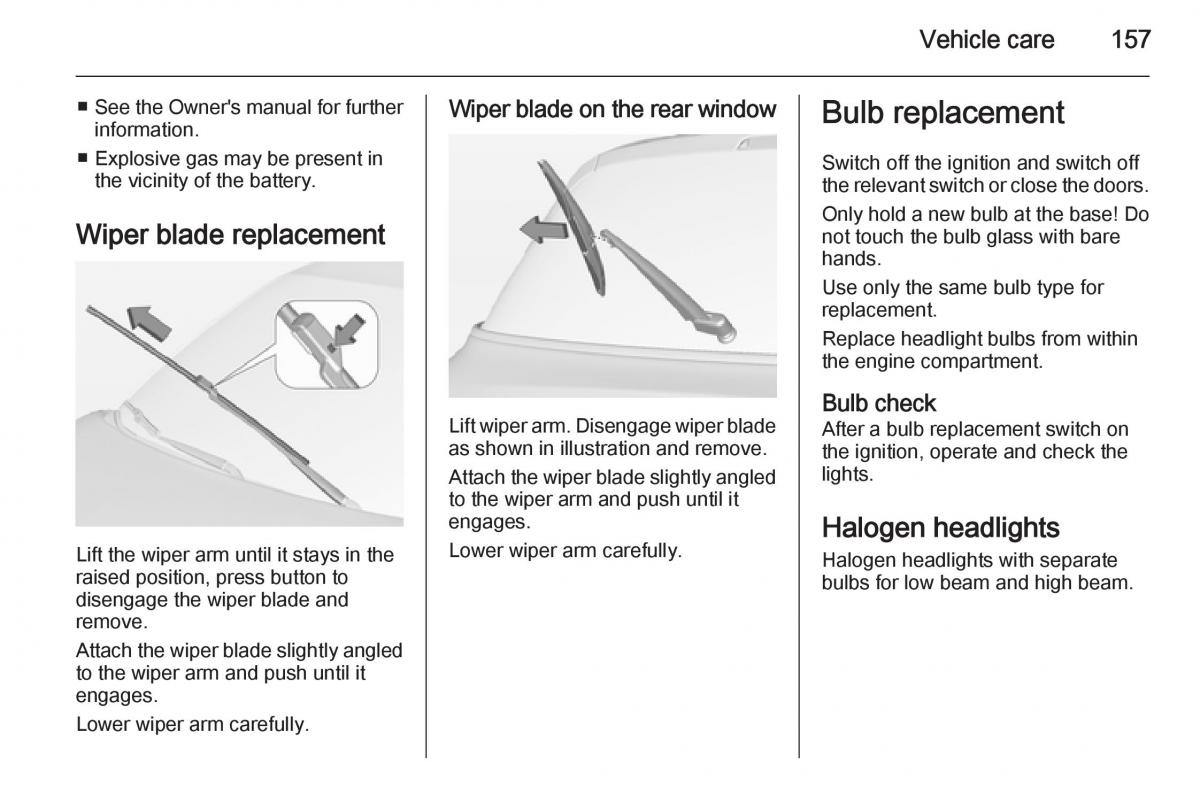 Opel Adam owners manual / page 159