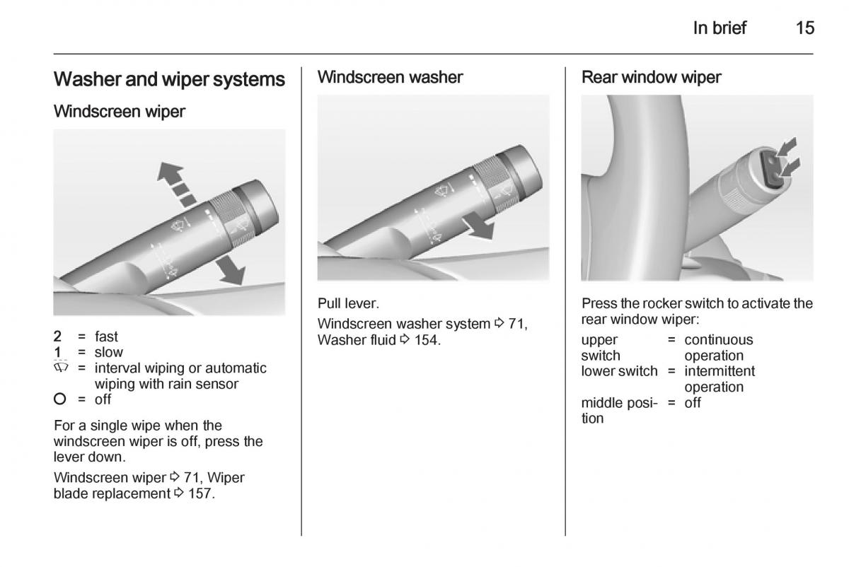 Opel Adam owners manual / page 17