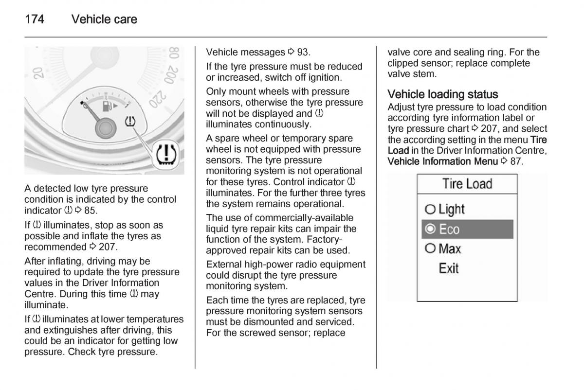 Opel Adam owners manual / page 176