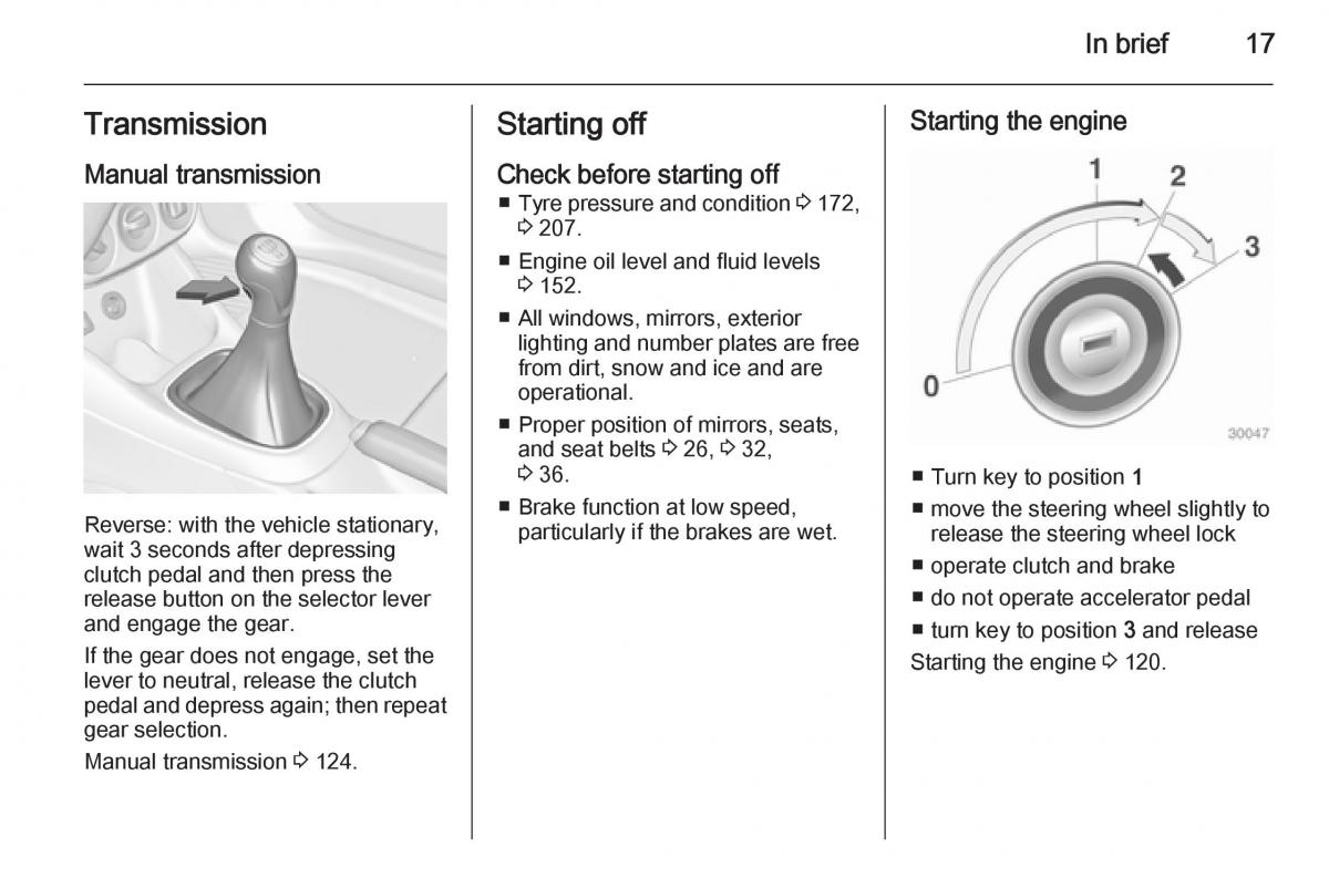 Opel Adam owners manual / page 19