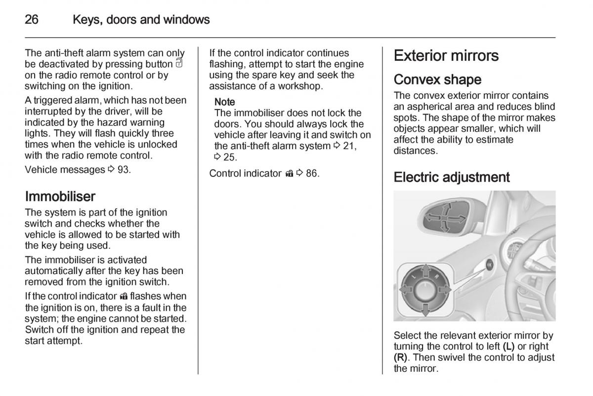 Opel Adam owners manual / page 28