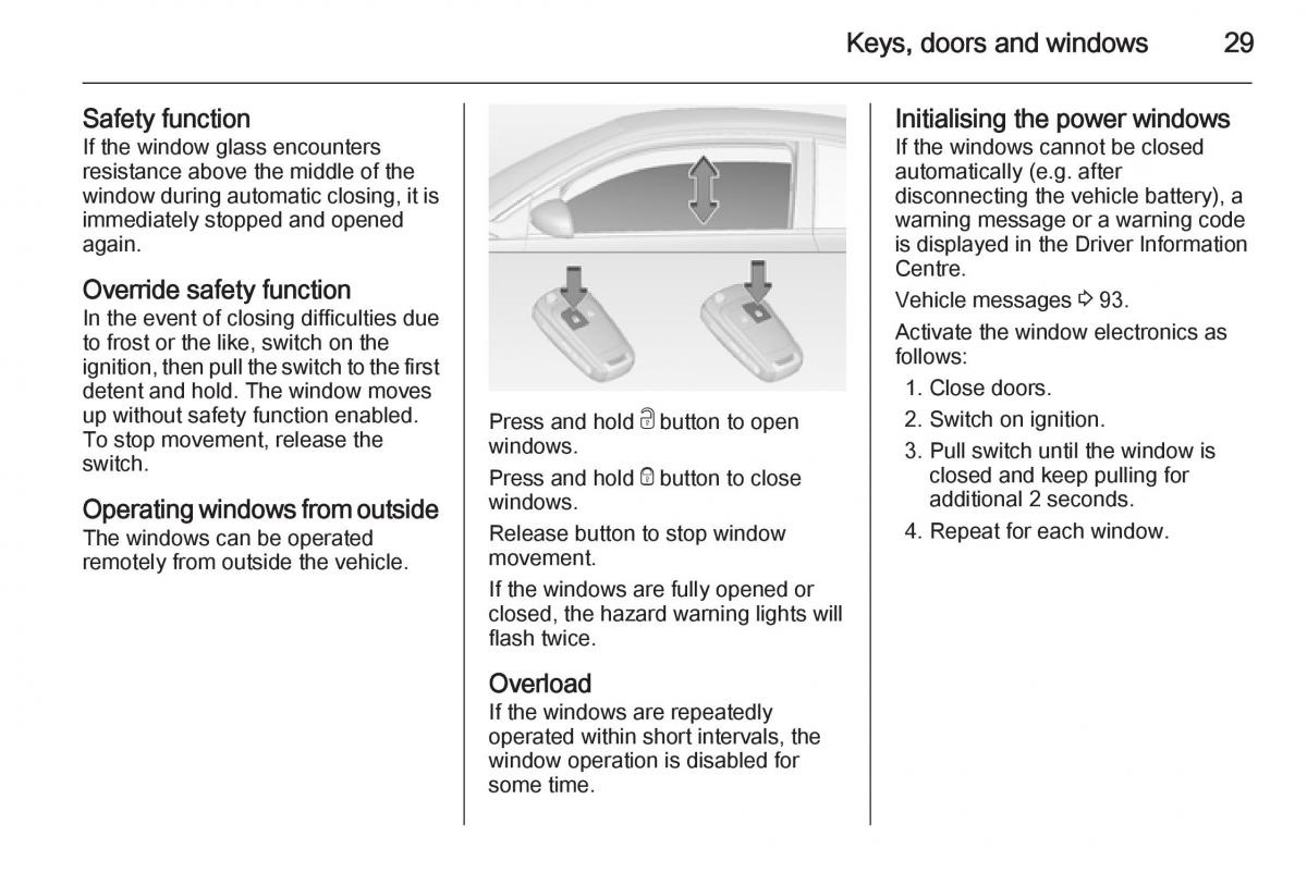 Opel Adam owners manual / page 31