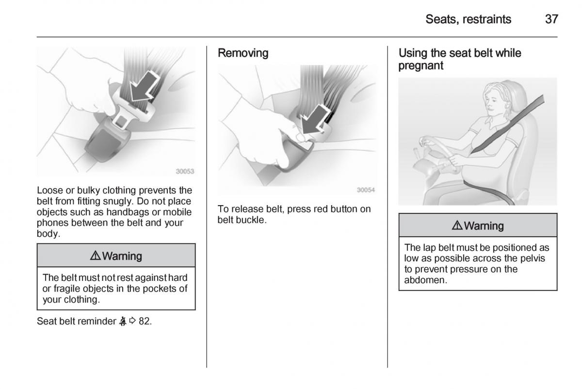 Opel Adam owners manual / page 39