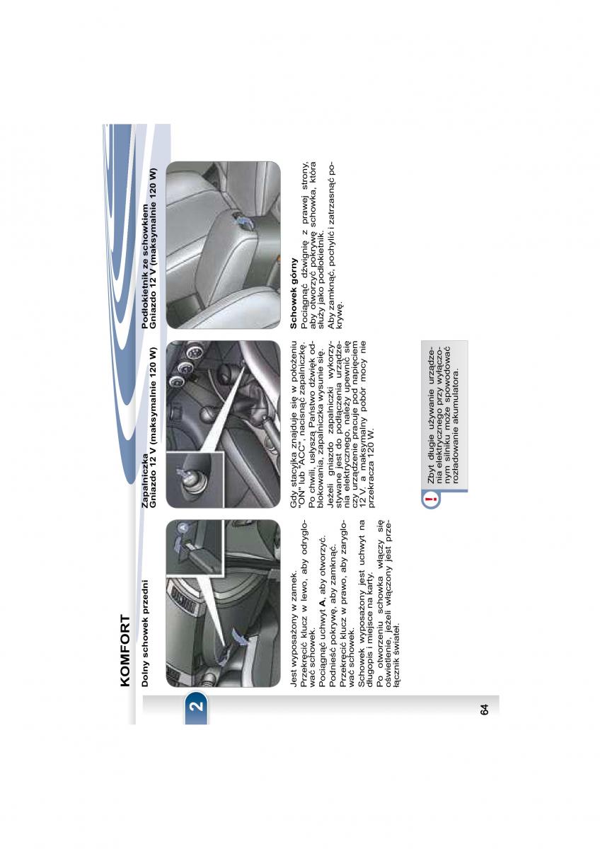 Peugeot 4007 instrukcja obslugi / page 62