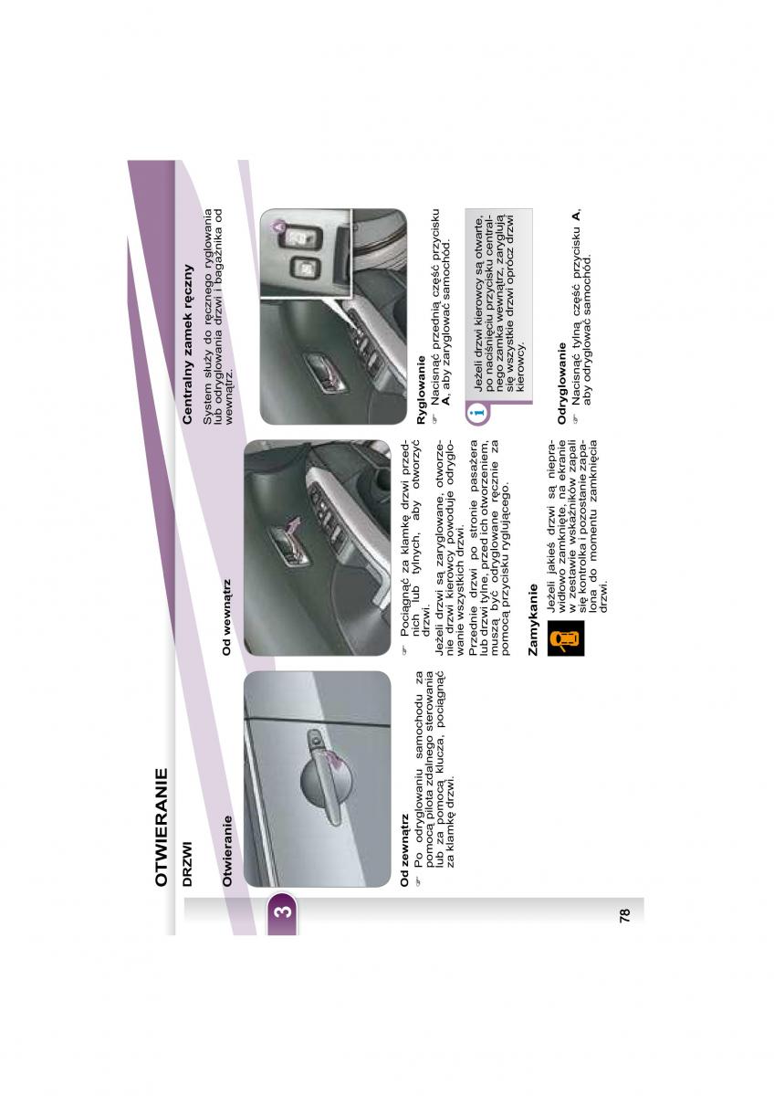 Peugeot 4007 instrukcja obslugi / page 76