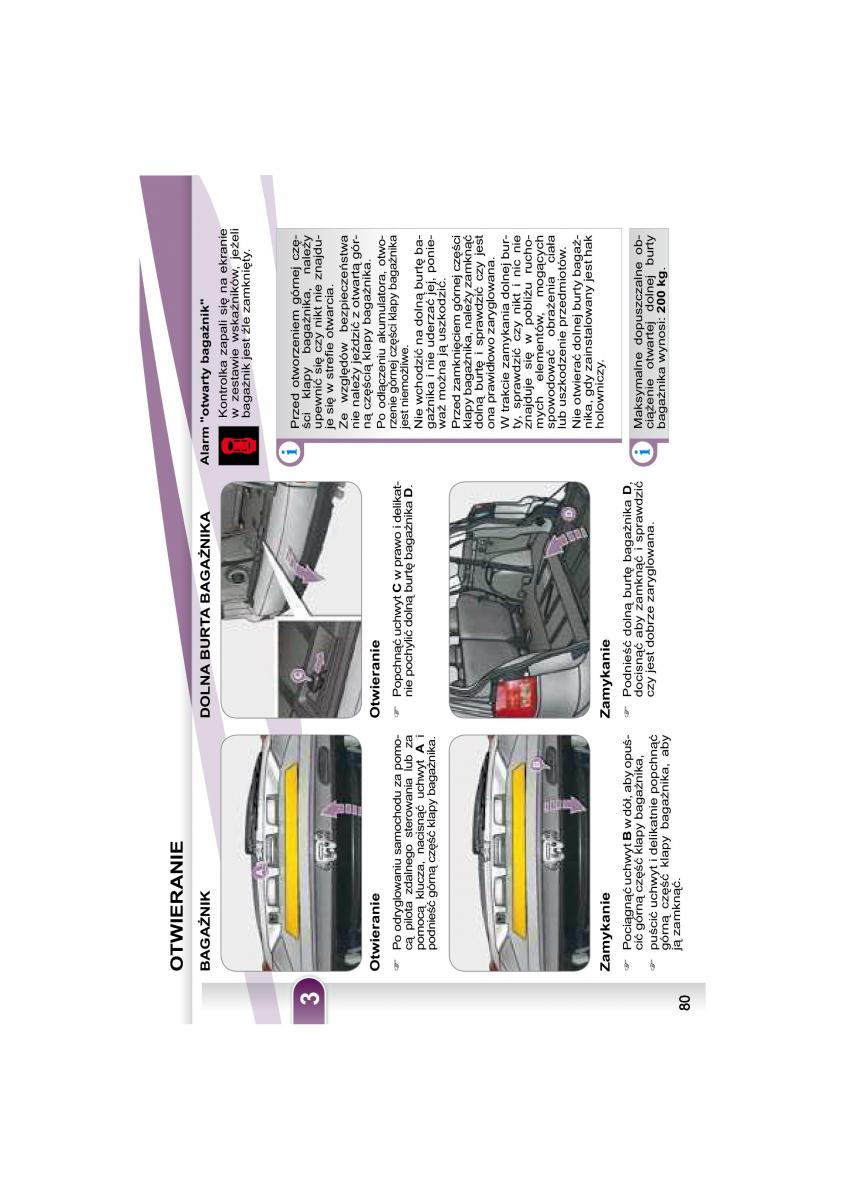 Peugeot 4007 instrukcja obslugi / page 78