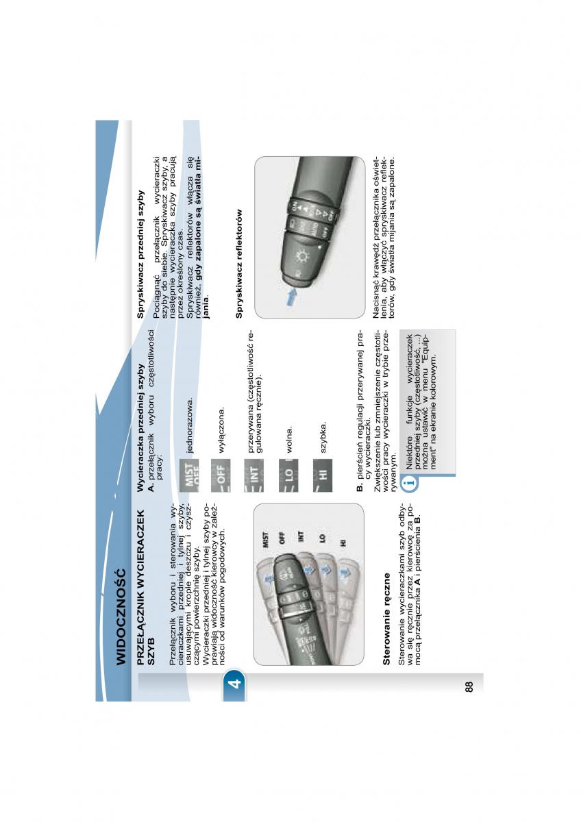 Peugeot 4007 instrukcja obslugi / page 86