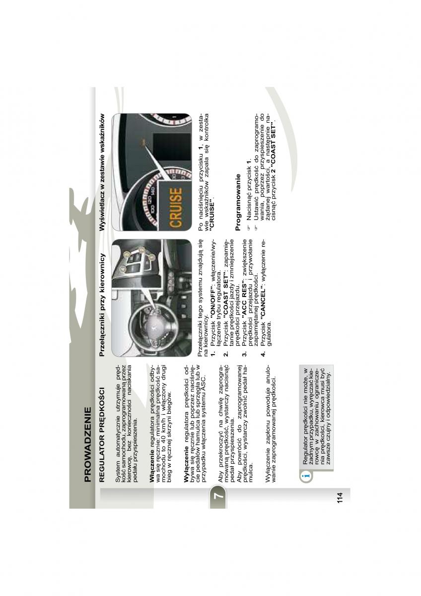 Peugeot 4007 instrukcja obslugi / page 112