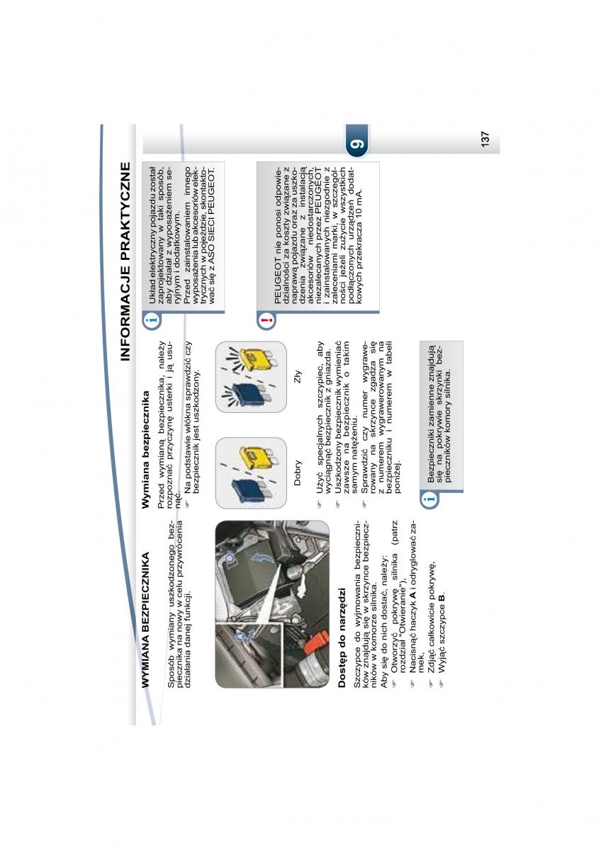 Peugeot 4007 instrukcja obslugi / page 135