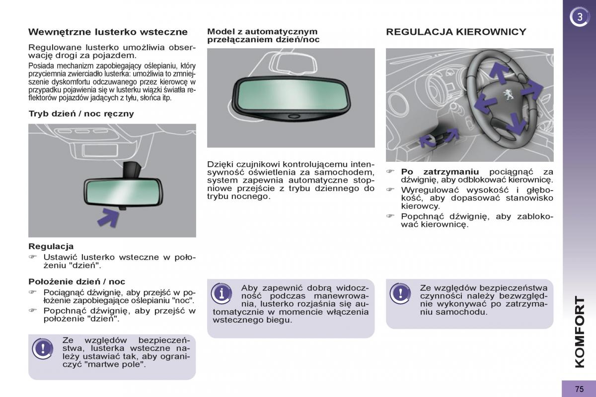 Peugeot 5008 instrukcja obslugi / page 77