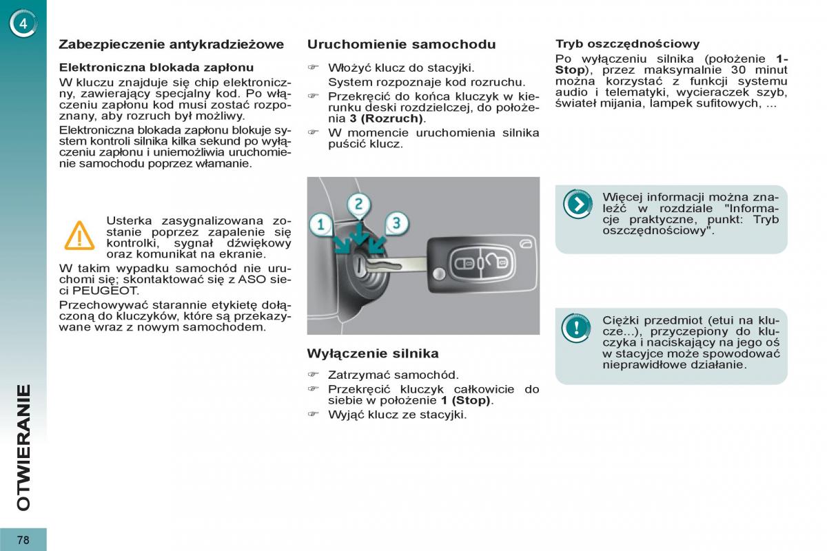 Peugeot 5008 instrukcja obslugi / page 80